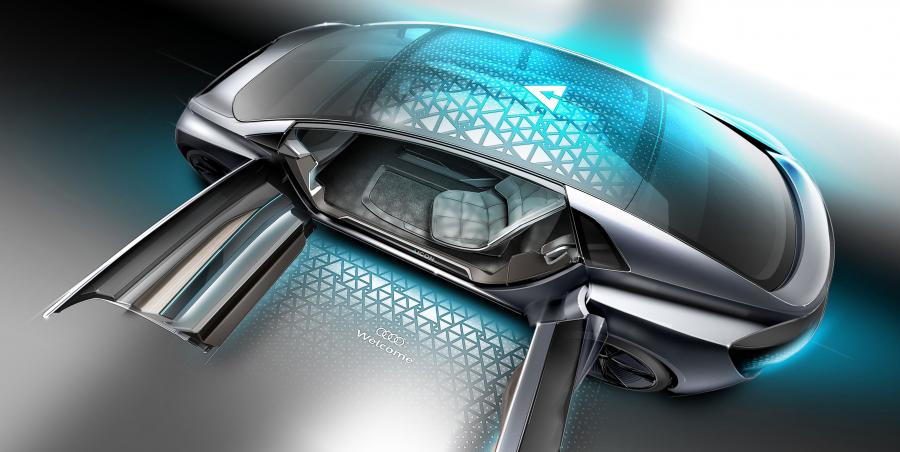 Эскиз Audi Aicon Concept 2017 года  (фото 37 из 48)